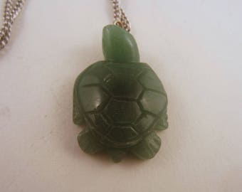 Turtle Pendant necklace jewlery Aventurine