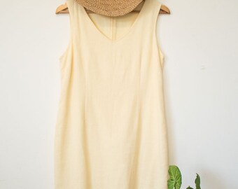 Vintage lemon midi dress