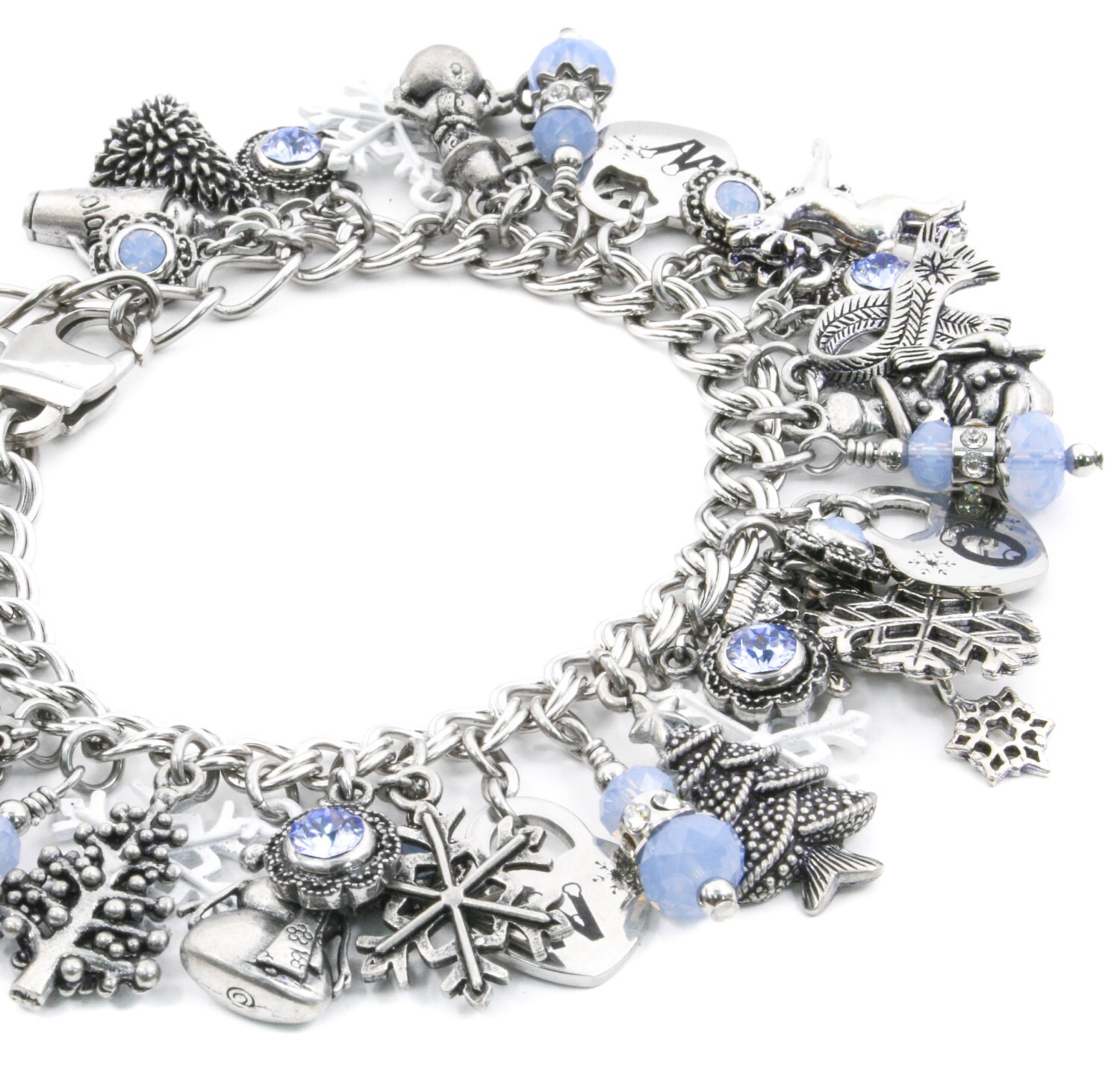 Silver Winter Jewelry Snowflake Jewelry Snow Bracelet