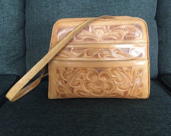 Tooled leather purse | Etsy