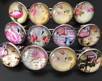 Flamingo French Clip, French Clip, Flamingo Hair Clips, Flamingo Hair Accessories