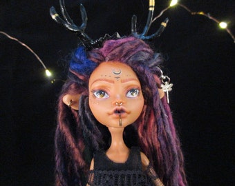OOAK Monster High Repaint - Elaina Mystical Witch Goddess