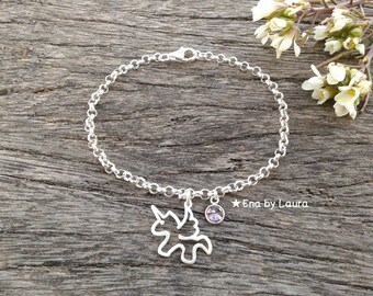 Unicorn Bracelet-Sterling Silver 925