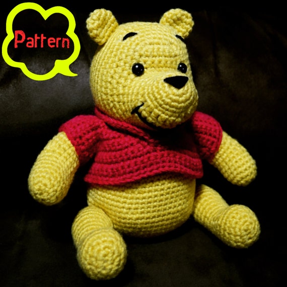 PATTERN: Crochet Winnie-the-Pooh Bear Amigurumi