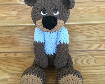 Teddy/ Teddy Bear/Large Stuffed Teddy Bear/ Stuffed Animal/ Giant Stuffed Animal/ Plush / Handmade / Artist