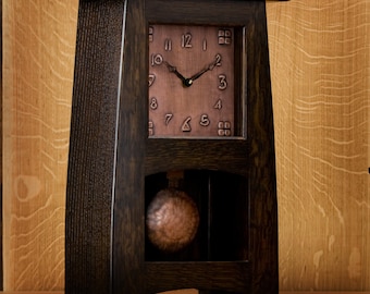 Craftsman / Mission / Arts & Crafts Mantel Clock / Buckeye #9