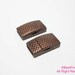 10mm Leather clasps 10x2mm magnetic clasps Antique copper flat leather clasp - 3pcs