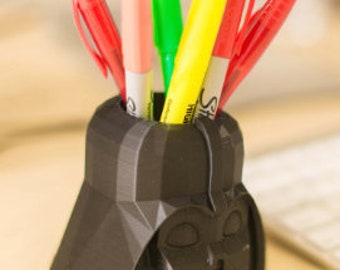 Star Wars, Darth Vader Pen Holder,fathers day, Dad Gift, summer, 3d Printed, Pencil Holder, Darth Vader, Father, Planter, Pen Cup, Men Gift