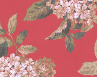 Ashford House Blooms Hydrangea Wallpaper Double Roll Removable Wallpaper Roll AK7446