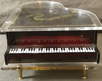 See Thru Musical Jewelry Baby Grand Piano