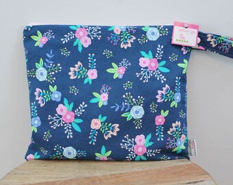 Wet Bag wetbag Diaper Bag ICKY Bag wet proof navy floral gym bag swim cloth diaper accessories zipper gift newborn baby child kids summer