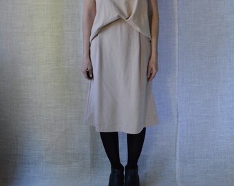 Gather Tank, Cotton Jersey, Modern Minimal, Swing Tank Top- Made to Order