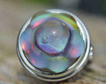 Collectable Artisan Handmade Lampwork Glass Snap Charm - Interchangeable Jewellery - Snap, Popper, Chunk, Button