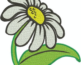Daisy Applique and fill Machine Embroidery