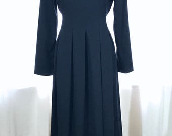 Vintage Black Dress, Vintage Dress, LBD, Little Black Dress, Orvis Dress, Vintage Black, Amish, Costume, Halloween, Witch, Tea Length