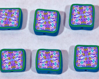 Polymer Clay Beads - Set of Six