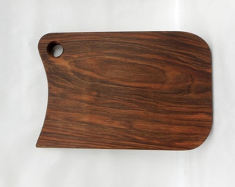 Handmade Black Walnut large solid cutting board