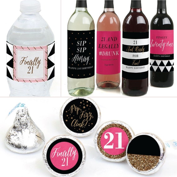 21st Birthday Party Decorations & Favors Kit Finally 21 Girl