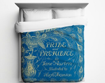 Jane Austen // Pride and Prejudice Duvet Cover - Made in USA