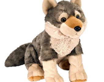 Wolf Rock Climbing Chalk Bag made from a child's plush toy