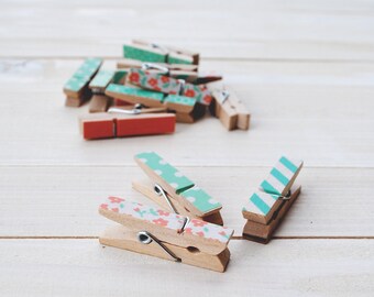 Wooden clothespins - 3,5 x 0,6 cm 10pcs