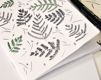 A6 recycled notebook: A forest floor