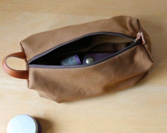 the Mini Duffel in Cinnamon Brown