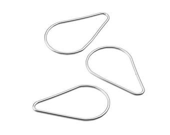 Drop - 30 mm - 925 sterling silver charm