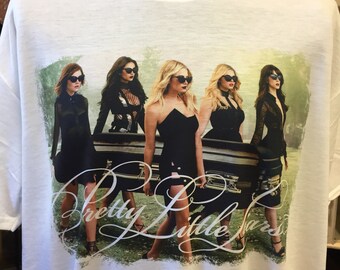 Pretty Little Liars - White T-Shirt. All sizes Men's & Women's! Lucy Hale,