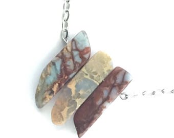 Imperial Jasper Triad Necklace