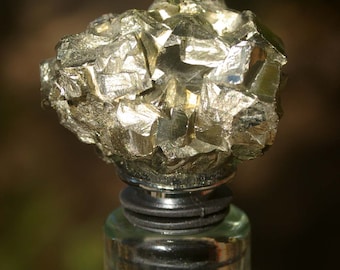 Pyrite Wine and Bottle Stopper - Wine Bottle, Wine, Stopper, Bottle Stopper