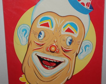 Vintage Change-o Clown Tray Puzzle 1960's (S.P. Co #7460)