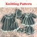 Angel Top, Pants, Dress, Bonnet and Bootees Knitting Pattern (no. 86) to fit doll or baby