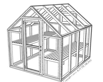 6'-10" x 8'-0" Greenhouse Plans - PDF Version