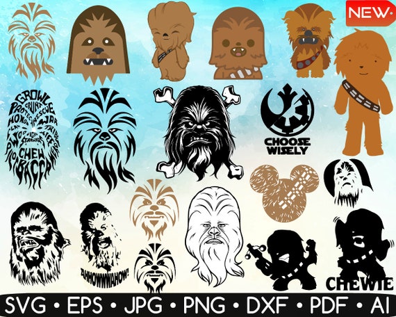 Chewbacca Clipart Chewbacca Svg Chewbacca Printable Star