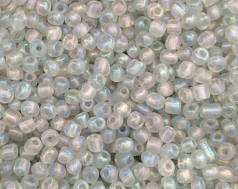 10gr rocaille transparent Pearly 4mm♥ ♥