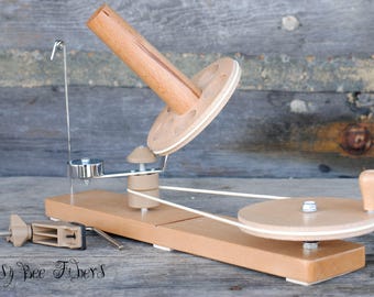 KNITTERS PRIDE Heavy Duty Wooden Ball Winder Center Pull Cake Yarn Maker Yarn Winder, knitting, spinning, crochet accessories Hand Cranked