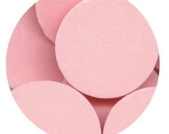 Lite Pink 16 oz Clasen Confectionery Coating - Chocolate Melts 1 pound lb bag Like Merckens Disks