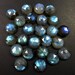 Round Labradorite 15mm Rose Cut Cabochon - Jewelry Supplies - Cabochon Settings - Designer Cabochon - AS208