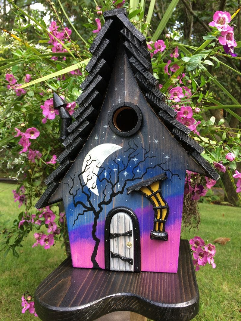 Enchanted Witchy Bird House: Magical DIY Bird Shelter for Your Garden