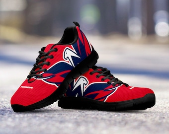 Washington Capitals Fan Custom Unofficial Running Black Shoes/Sneakers/Trainers - Ladies, Mens, Kids Sizes, collector, gift