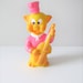 Vintage 1960's Rubber Toy Pig / Squeaky Pig Toy Band Playing Violin Toy Made in Taiwan