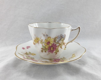Rosina Bone China Cup and Saucer Pattern 4948, Made in England