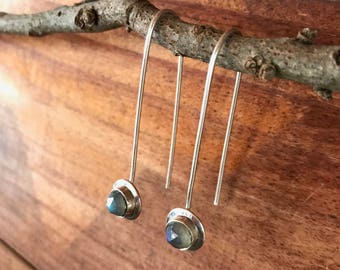Sterling Silver and Labradorite Earrings