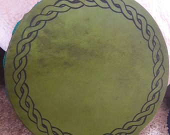 Frame drum in green