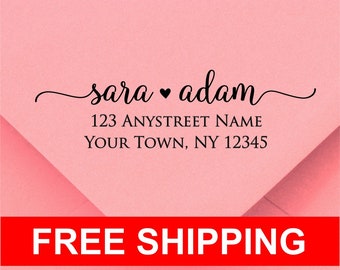 Personalized Self Inking Return Address Stamp - self inking address stamp - Custom Rubber Stamp R323