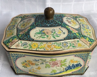 Vintage Decorative Tin Box, Made in Holland