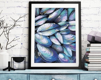 Wall art, print, illustration. "Muscle Mayhem" by Jodie Clark. A4 & A3