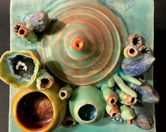 Coral Reef Sea Ocean inspired Ceramic Wall Tile