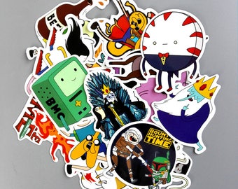 25 Adventure Time Waterproof Stickers - Funny Sticker Decal - Sticker Bomb Pack Laptop Stickers - sticker pack - Sticker Laptop sku51